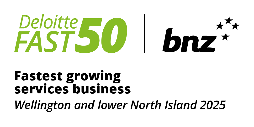 Deloitte Fast 50 Fastest growing service business Wellington and Lower North Island 2025 logo