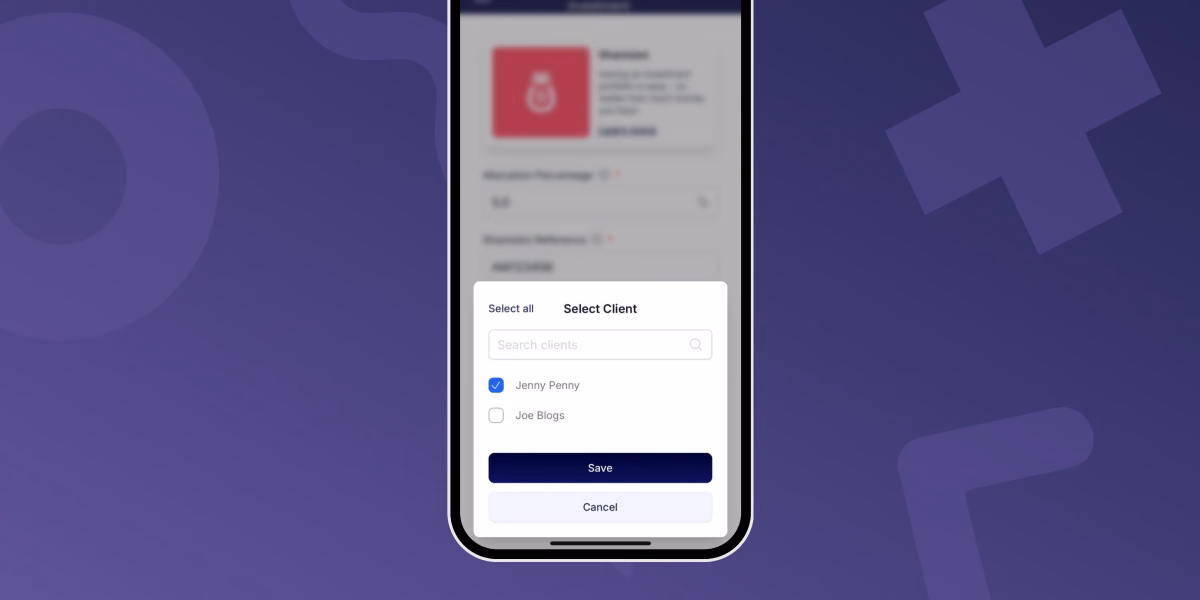 Select which clients your allocation applies to