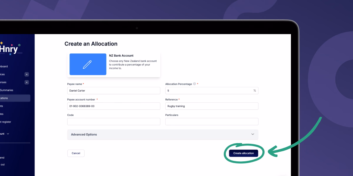 Create an Allocation