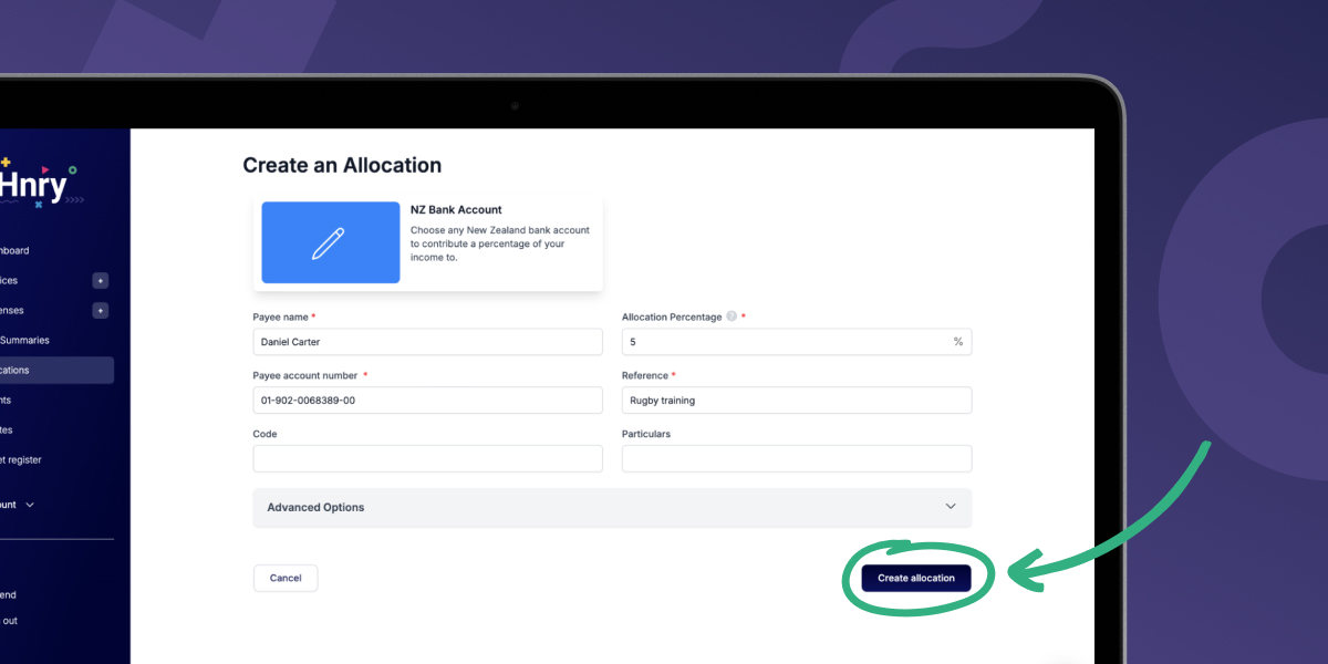 Create an Allocation