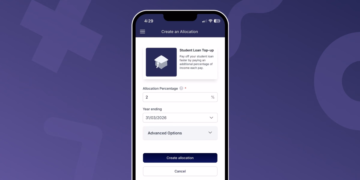 Student loan top ups