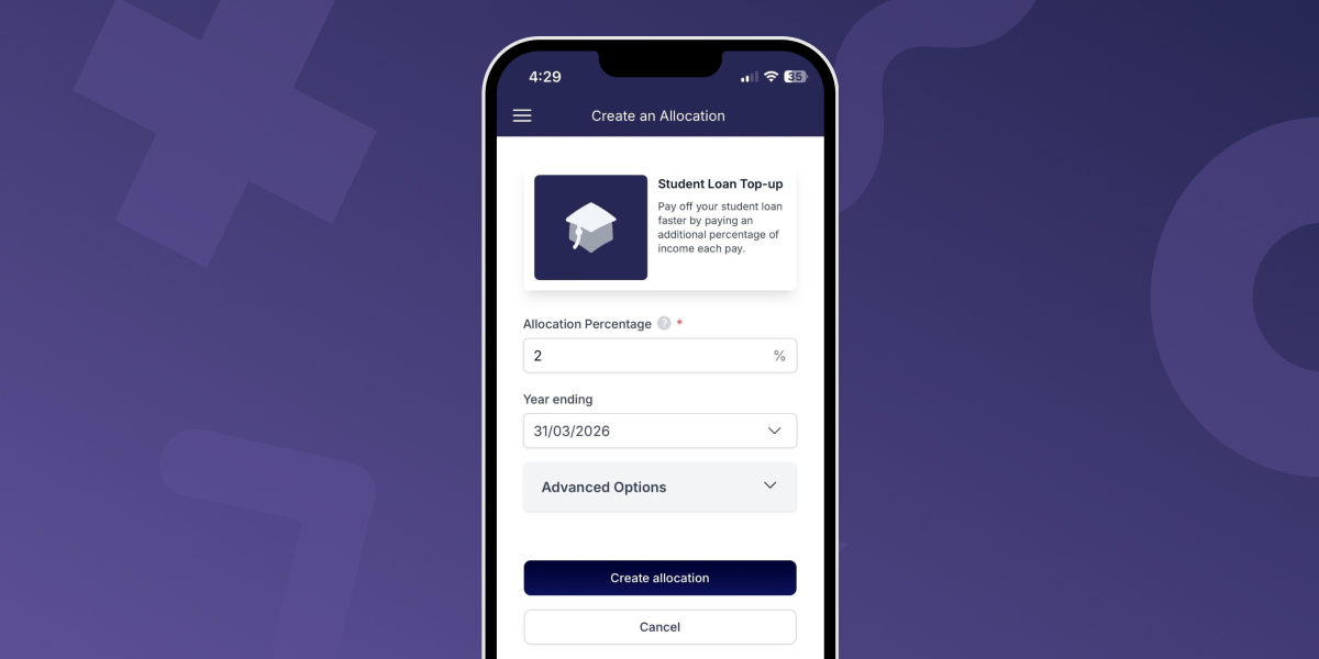 Student loan top ups