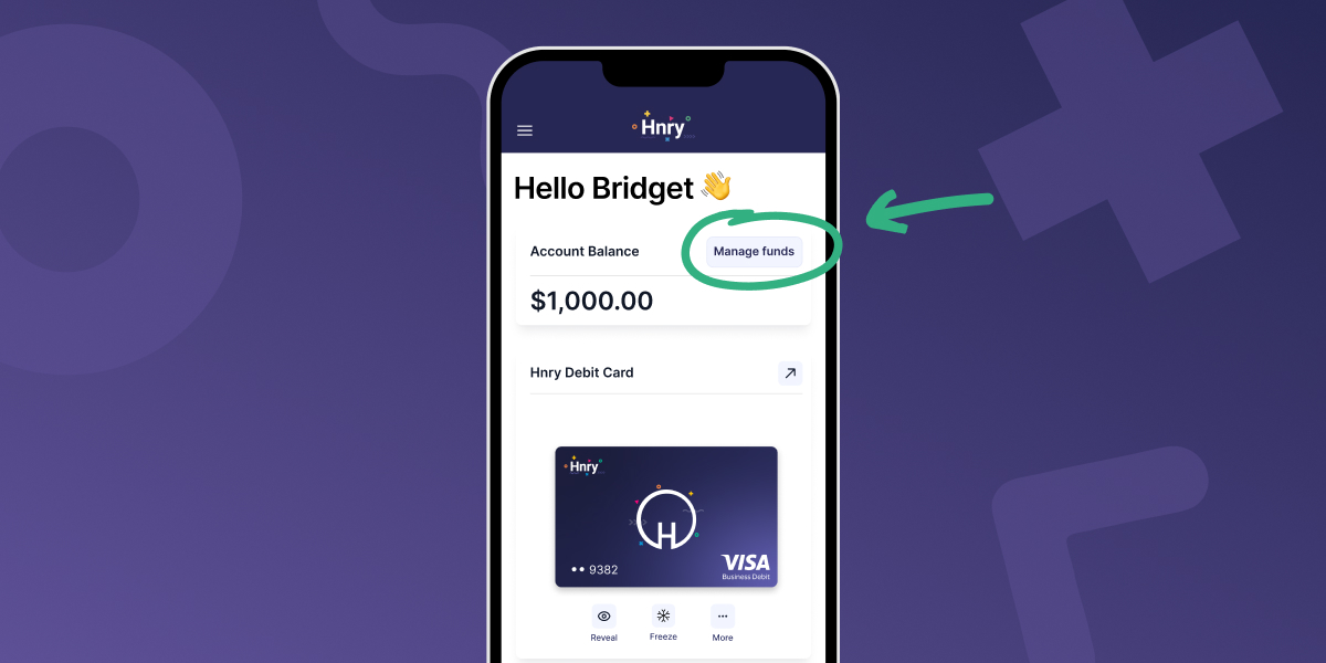 Adding funds to your Hnry Debit Card